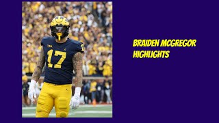 Braiden McGregor Highlights Michigan Football