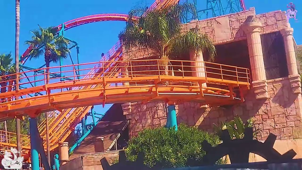 Goliath: On-Ride and Entrance to Exit Queue POV 235 ft. Hyper coaster, Six Flags Magic Mountain 2025