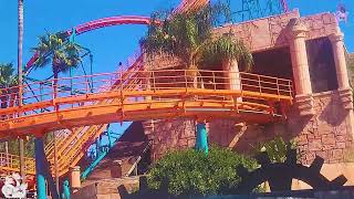 Goliath: On-Ride and Entrance to Exit Queue POV 235 ft. Hyper coaster, Six Flags Magic Mountain 2025