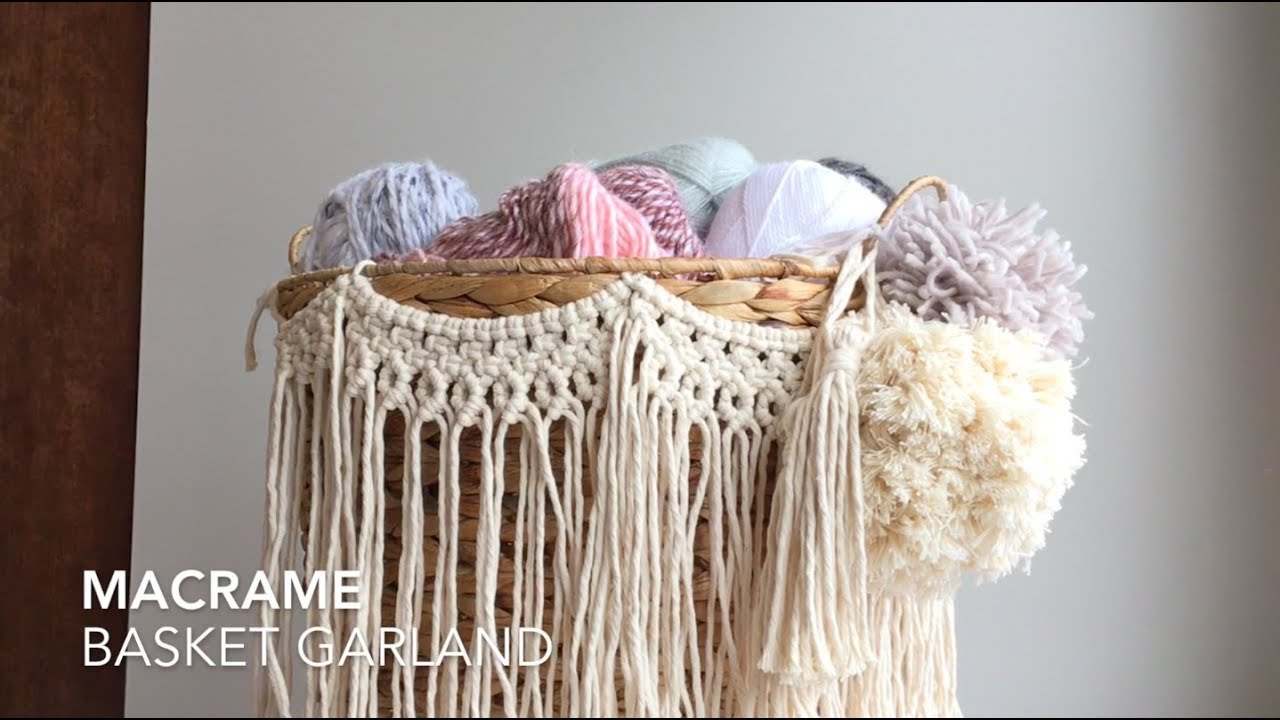 How to make a giant cotton rope garland with macrame tassels - Cuckoo4Design