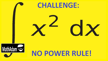 The ∫ x² dx Challenge -- Integration WITHOUT the Power Rule