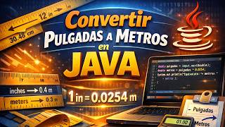 Convertir pulgadas a metros en Java