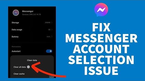How To Fix Messenger Switch Account Problem (2023) | Messenger Select An Account Problem (Solved)