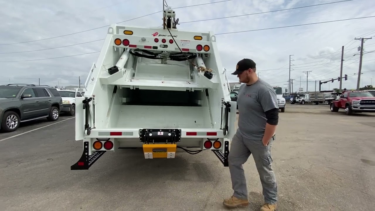 2024 Mack MD642 13yd Pac Mac RLX13 Rear Loader Garbage Truck