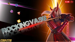 Free Fire Max Live|| Rank Push || #rockingvasu