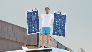 Stealth Solar Power Set Up For Off Grid Camper Van