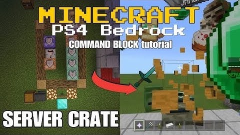 HOW TO MAKE CRATE FOR SERVERS! | PS4 Bedrock Edition