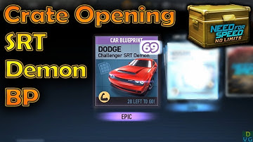 NFS No Limits | Premium Crate Opening for SRT Demon Blueprints