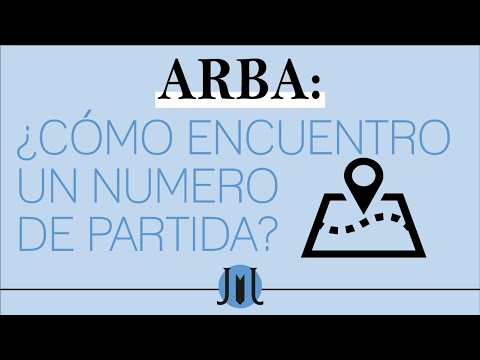 ARBA: ¿Cómo encuentro un número de partida?