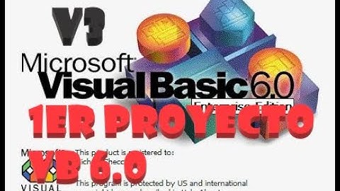 Mi primer proyecto en VB 6.0 PARTE 1