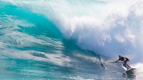 SUP Surf Instruction - How to Bottom Turn a Paddleboard