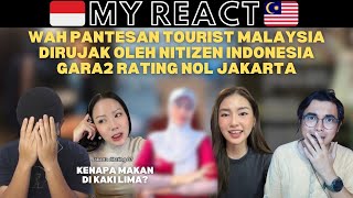 WAH PANTESAN TOURIST MALAYSIA DIRUJAK OLEH NITIZEN INDONESIA GARA2 RATING NOL JAKARTA