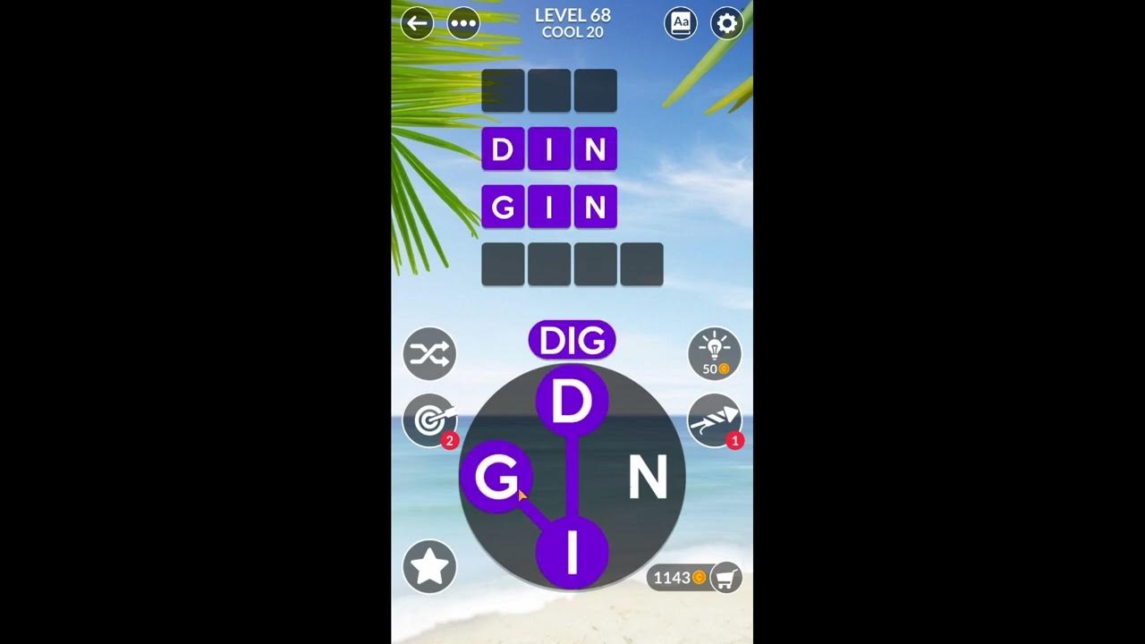 Wordscapes Uncrossed Level 68 Answers - YouTube