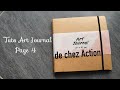 L' art journal de chez Action: Tuto Art Journal: Page 4 avec aquarelle en tube Action