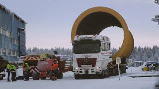 Ahola Special - Transport of debarking drum