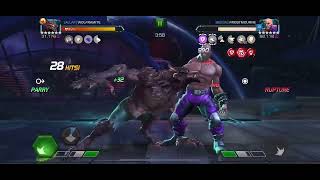 MCoC Werewolf by Night vs absorbing man on node 40 (high energy diet)