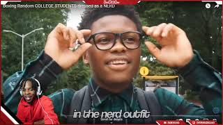 Boxing Random COLLEGE STUDENTS dressed as a NERD