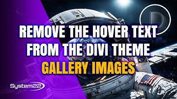 How To Remove Hover Text from Divi Theme Gallery Images
