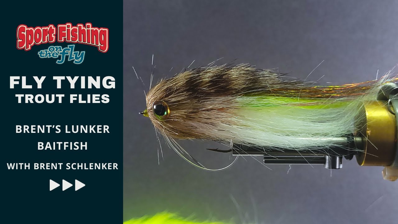 FLY TYING BASS FLIES PRO STAFF ON THE BENCH BRENT'S LUNKER BAITFISH