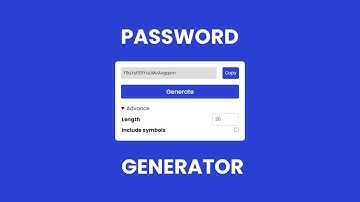 Create Password Generator Using HTML CSS and JavaScript