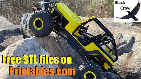 Introducing a 3D printed Rock Crawler with metal axle gears- Thumper -Free STL on Printables.com