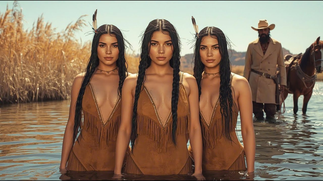 Entró al lago equivocado… y terminó casado con tres bellezas apaches