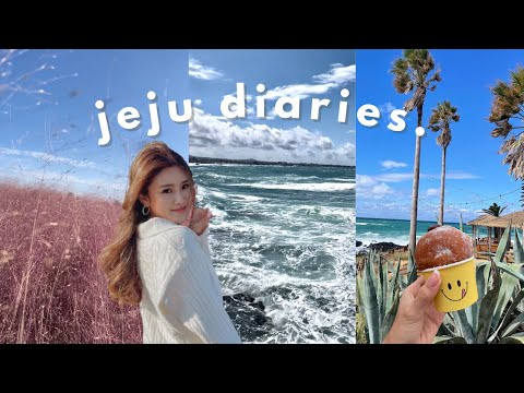 JEJU VLOG | 🌴 cafe hopping, camellia hill, trying famous abalone porridge!