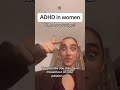 Capture de la vidéo Signs Of Adhd In Women That No One Ever Talks About #Shorts #Adhd