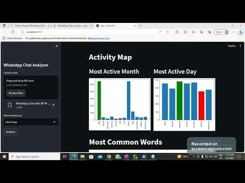 WhatsApp Chat Analyzer || Python Project || Source Code Available - YouTube