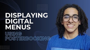 Displaying digital menus using posterbooking