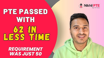PTE PASSED WITH 62 IN LESS TIME || CALL +61426612400 +919417824400 #nikhilpte