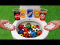 Football VS Cola Zero, Fanta, Mtn Dew, Yedigün, Fruko and Mentos in the toilet