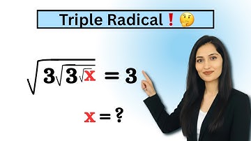 How To Solve Triple Radical Equation?🤔|| Square Root Algebra Math Simplification || Find X ​#radical