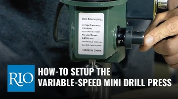 How To Set Up the Variable-Speed Mini Drill Press
