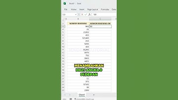 DIGIT ANGKA 0 DI DEPAN‼️ #belajarexcel #exceltips #excelhacks #exceltutorial #excel #microsoft