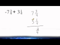 Understanding Addition of Mixed Numbers with Different Signs
