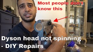 to fix Dyson Vacuum head - roller not spinning - YouTube