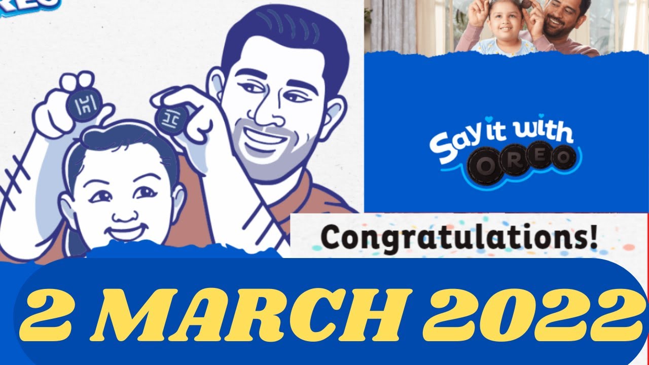 Oreo Code Today 2 March 2022 | oreo play code of the day | today's oreo code | oreo play game