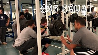 395 SQUAT @168Lbs | 16 YEARS OLD!