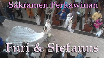 Sacrament of Marriage of Furi and Stefanus in the Parish of the Holy Family of Cibinong