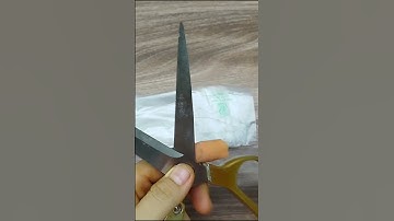 The easiest and sharpest way to sharpen scissors #shorts # #diy #hacks #craft #recycle