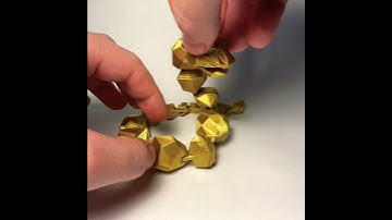 Rare golden Onix self balancing articulated 3d printing design #shorts