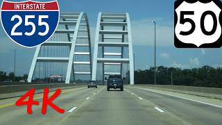 ⁴ᴷ Jefferson Barracks Bridge westbound [4K VIDEO]
