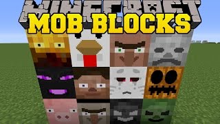 Minecraft: MOB BLOCKS (GAIN THE POWER OF MOBS, & CREATE THEM!) Mod Showcase