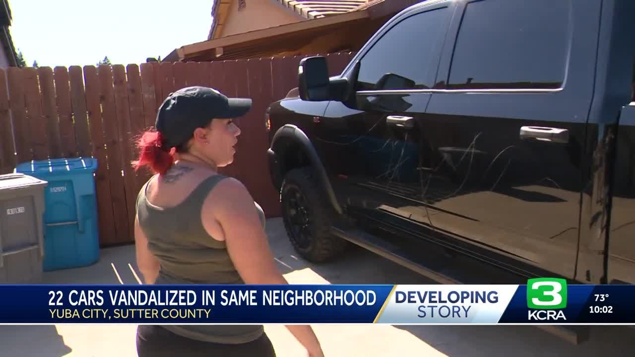 22 cars damaged after vandals hit Yuba City neighborhood, deputies say