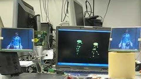 real time gesture analysis with two wica cameras