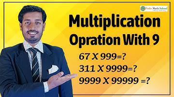 Operation With 9 Multiplication  By Vedic Mathematics