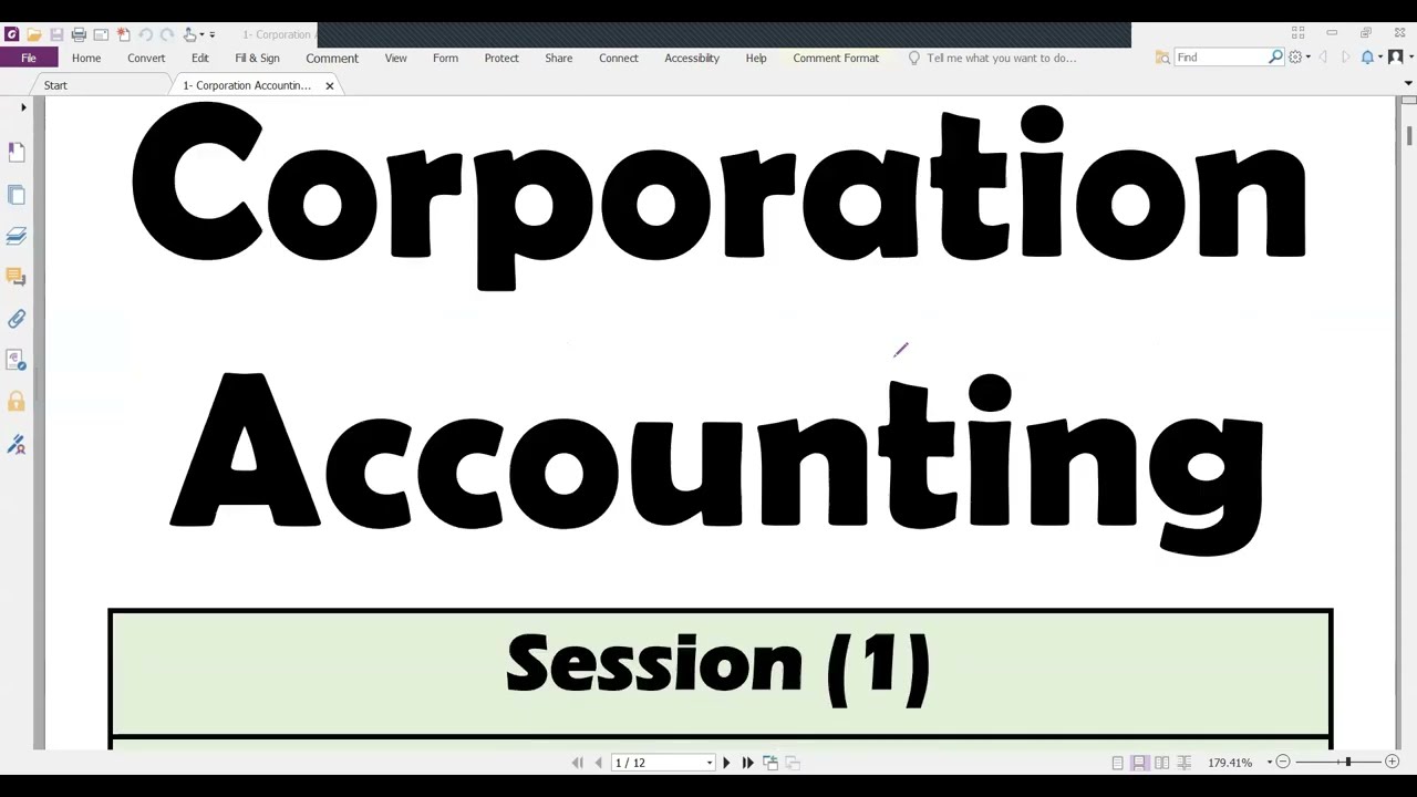 4- Corporation Accounting- Corporation Organization and Capital Stock Transactions