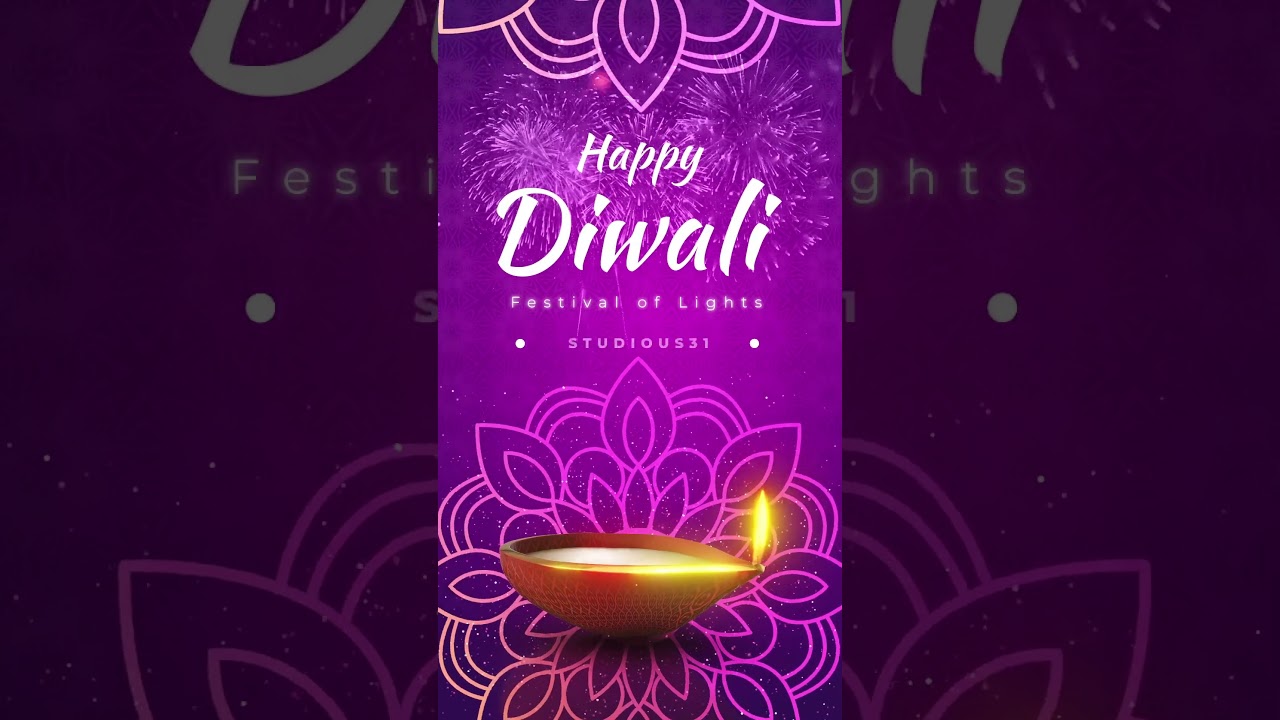 Diwali Festival Wishes Firework 2 AE Template Studious31 