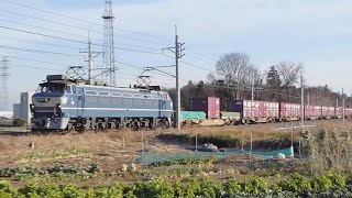【EF65/EF66】東北線貨物列車(5本)  栗橋-古河⑦【EF210/EH500】